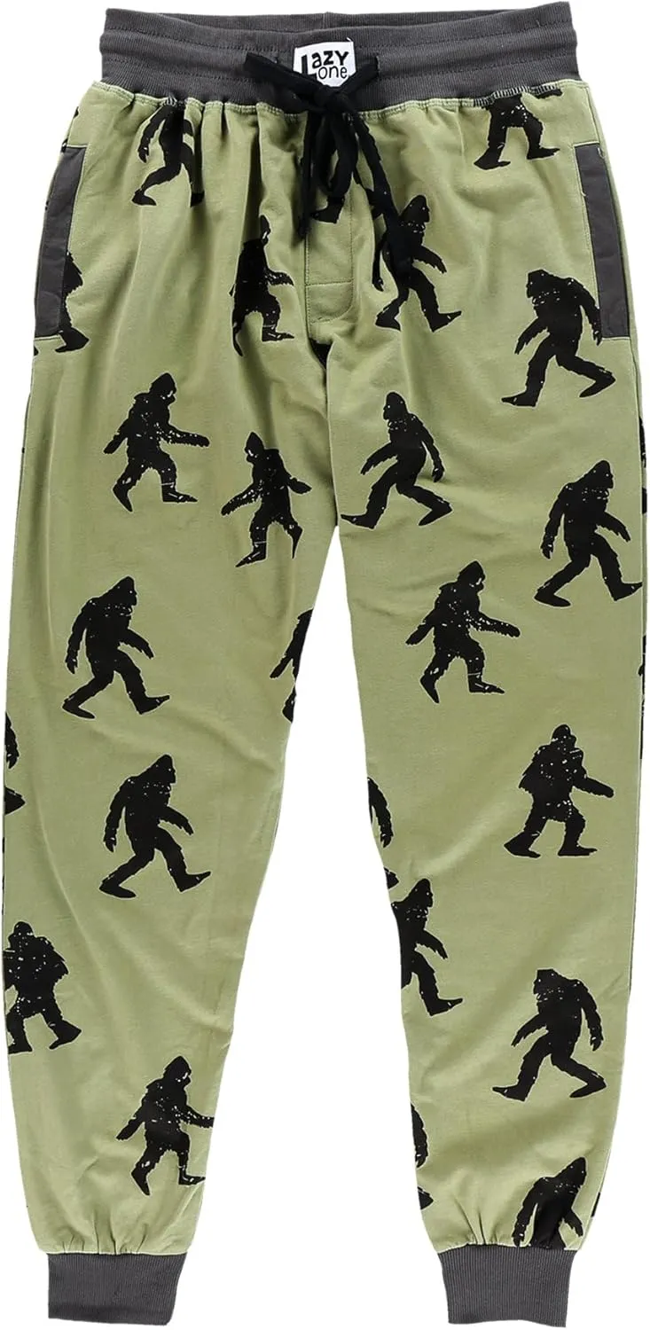 Lazy One Men's Jogger Sweatpants, Cozy, Warm, Pockets
