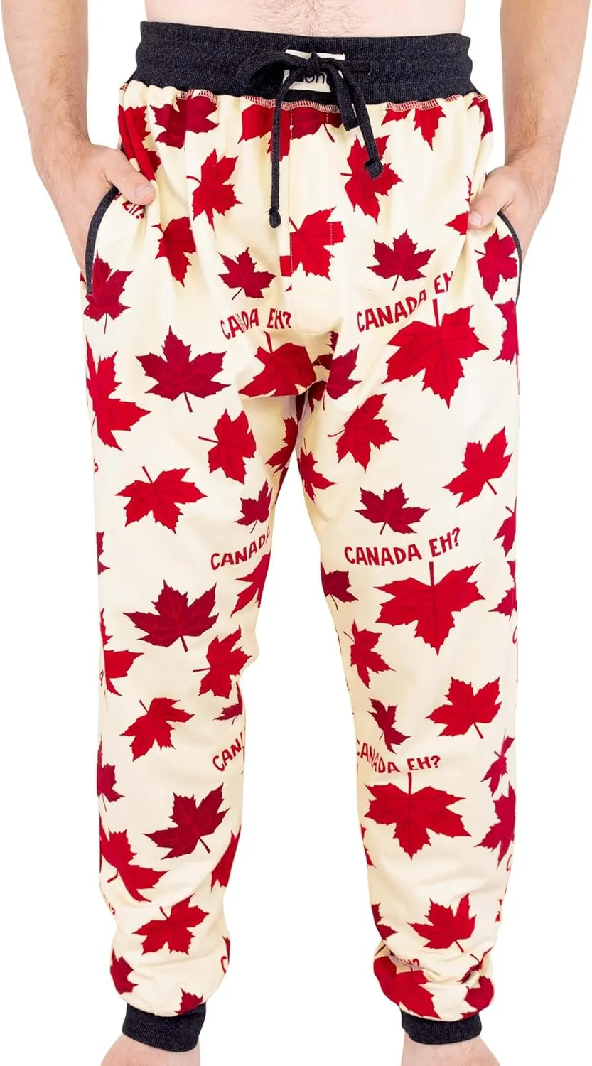 Lazy One Men's Jogger Sweatpants, Cozy, Warm, Pockets