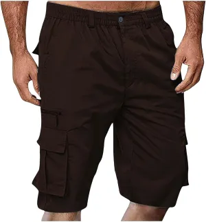 LCMTWX Cargo Shorts Shorts Multi Pocket Comfortable Lightweight Casual Fashion Sports Shorts Men's Cargo Shorts Size 36