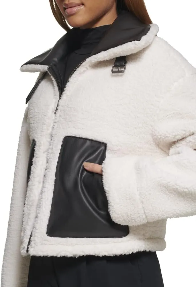 Levi's Women's Shorty Reversible Sherpa Faux Leather Jacket