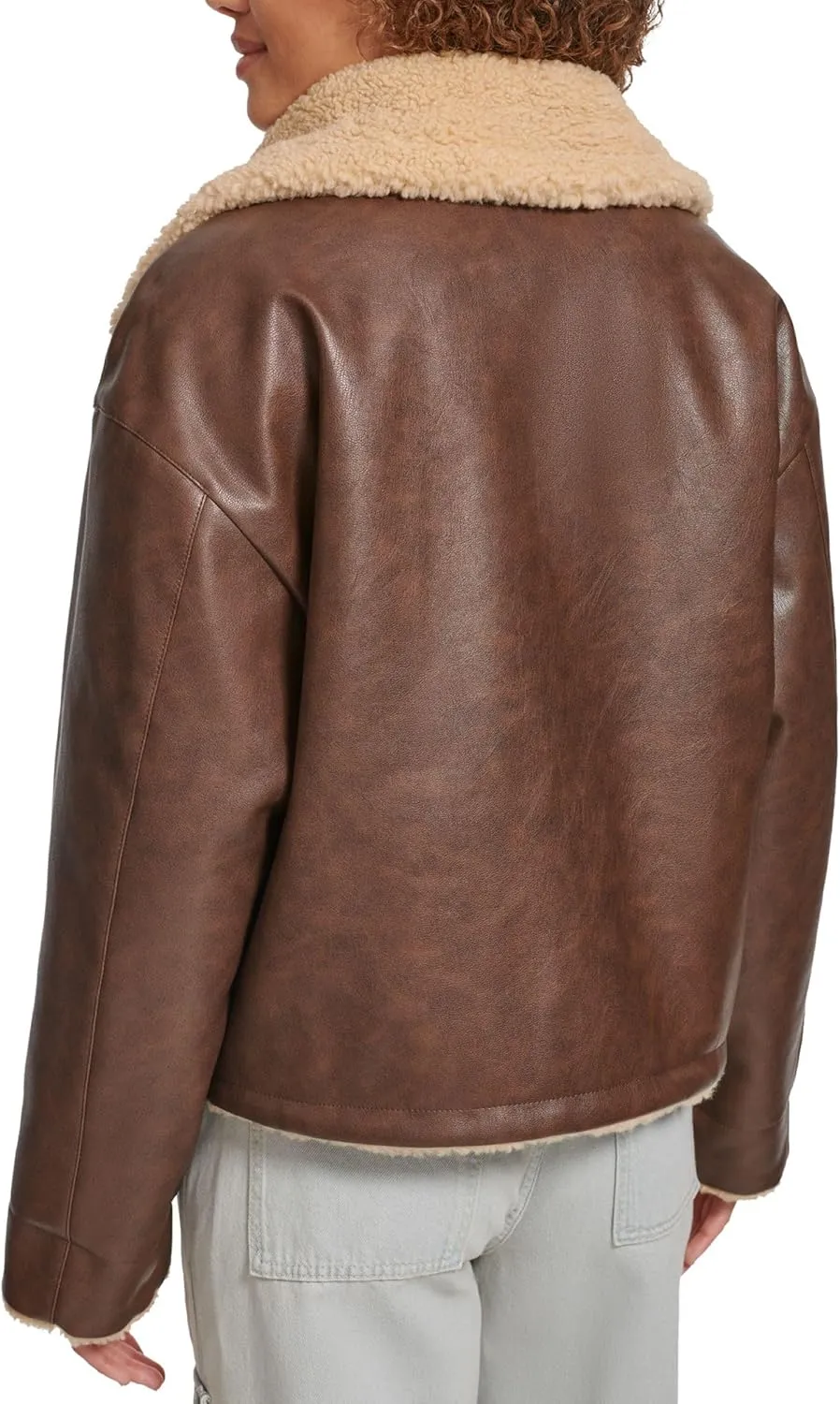 Levi's Women's Shorty Reversible Sherpa Faux Leather Jacket