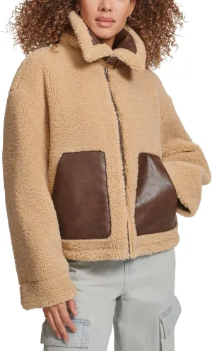 Levi's Women's Shorty Reversible Sherpa Faux Leather Jacket