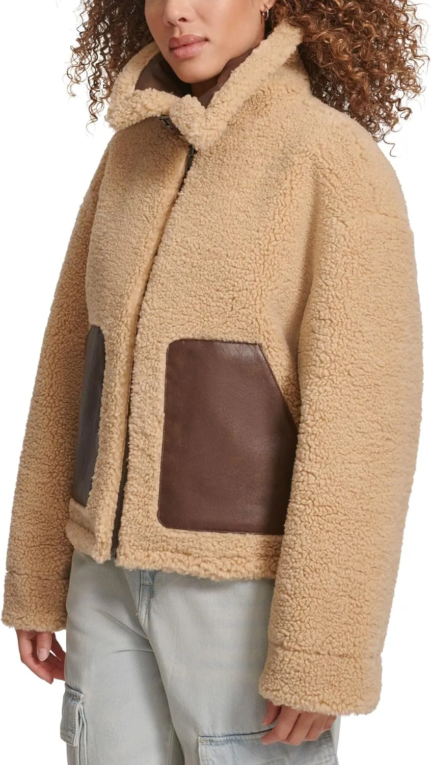 Levi's Women's Shorty Reversible Sherpa Faux Leather Jacket