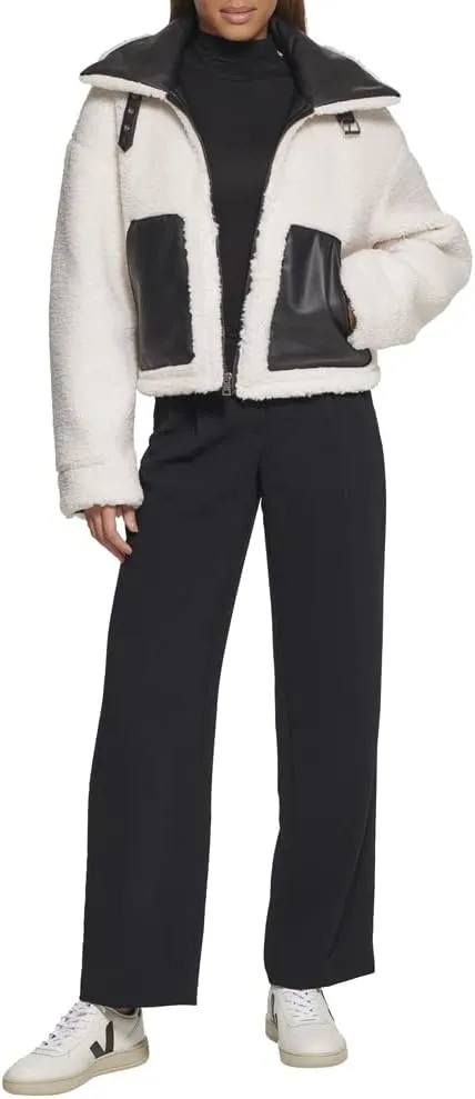Levi's Women's Shorty Reversible Sherpa Faux Leather Jacket