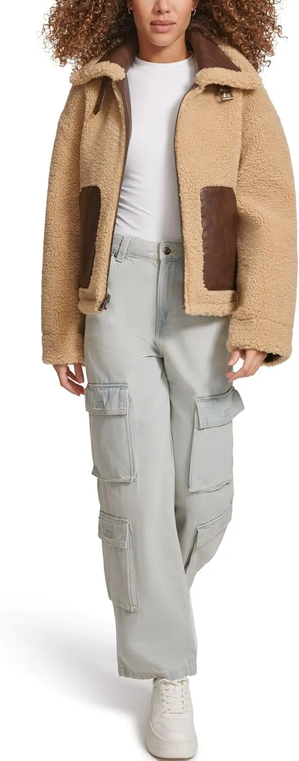 Levi's Women's Shorty Reversible Sherpa Faux Leather Jacket