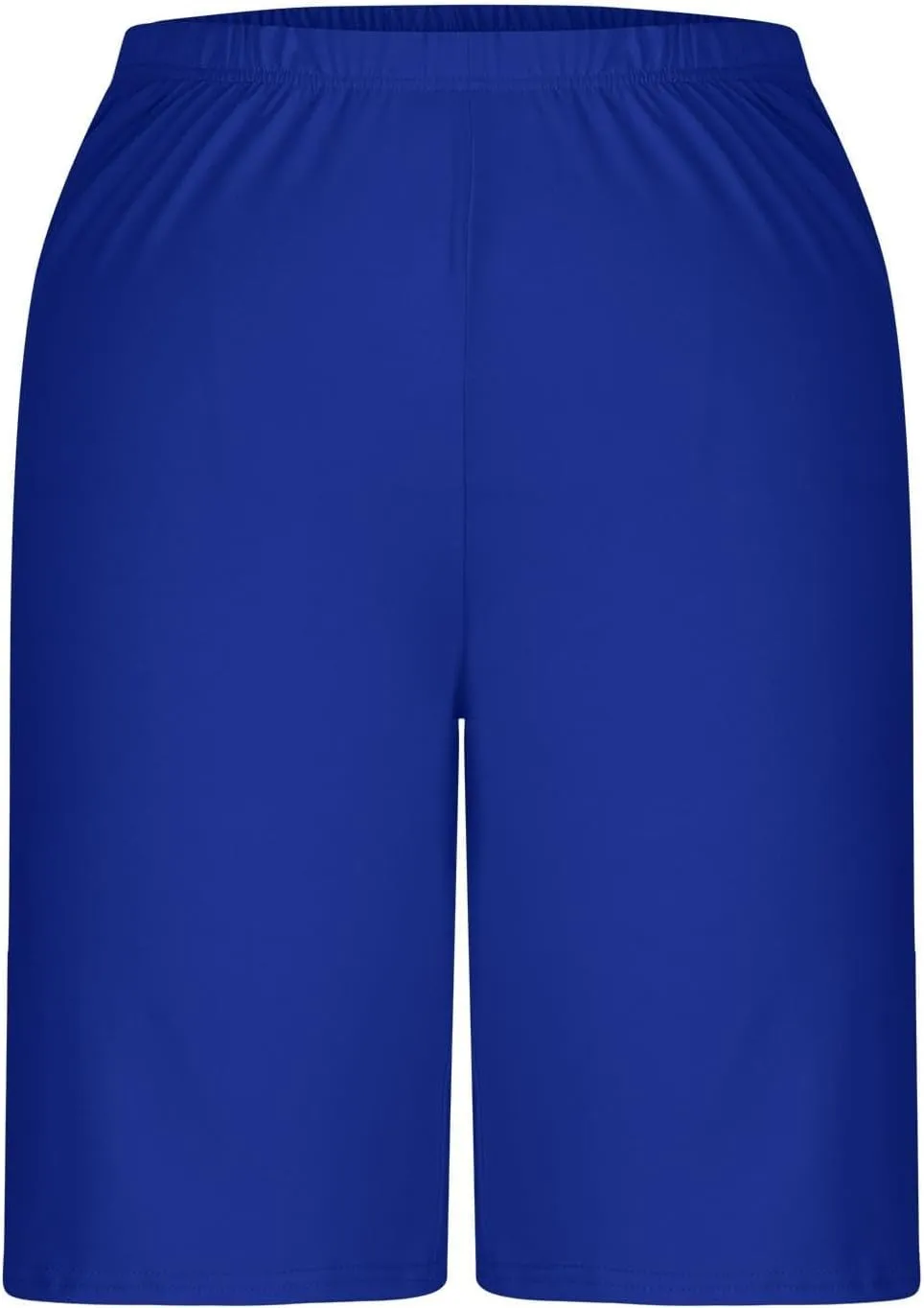 Linen Shorts for Women Casual Summer Shorts Plus Size High Waisted Wide Leg Drawstring Pants with Pockets