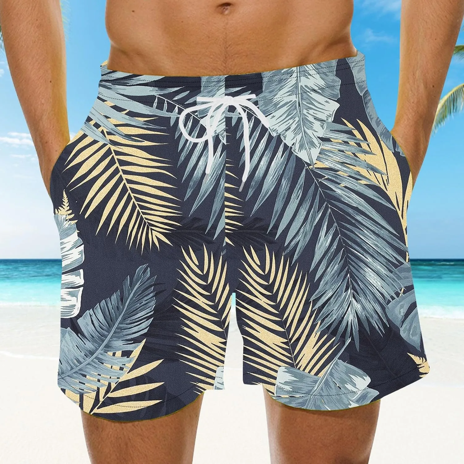 Linen White Shorts Men Shorts Beach Pants Prank Toysxp Costume Masquerade Prank Buttocks Green Striped Shorts Mens