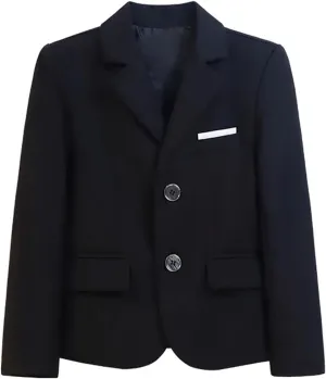 Little and Big Boy's Formal Blazers Casual Button Suit Jackets Dress School Sport Coats
