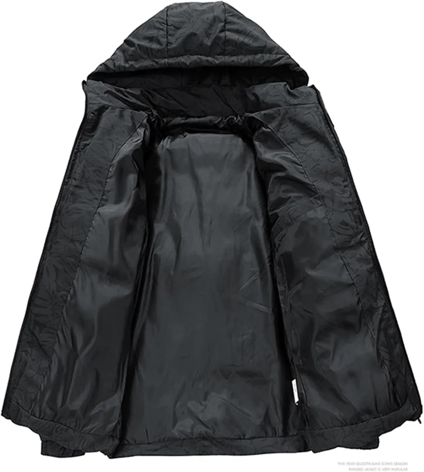 Men Parkas Hooded Coat Outwear Puffer Jacket Winter Cotton-Padded Men's Clothing Top