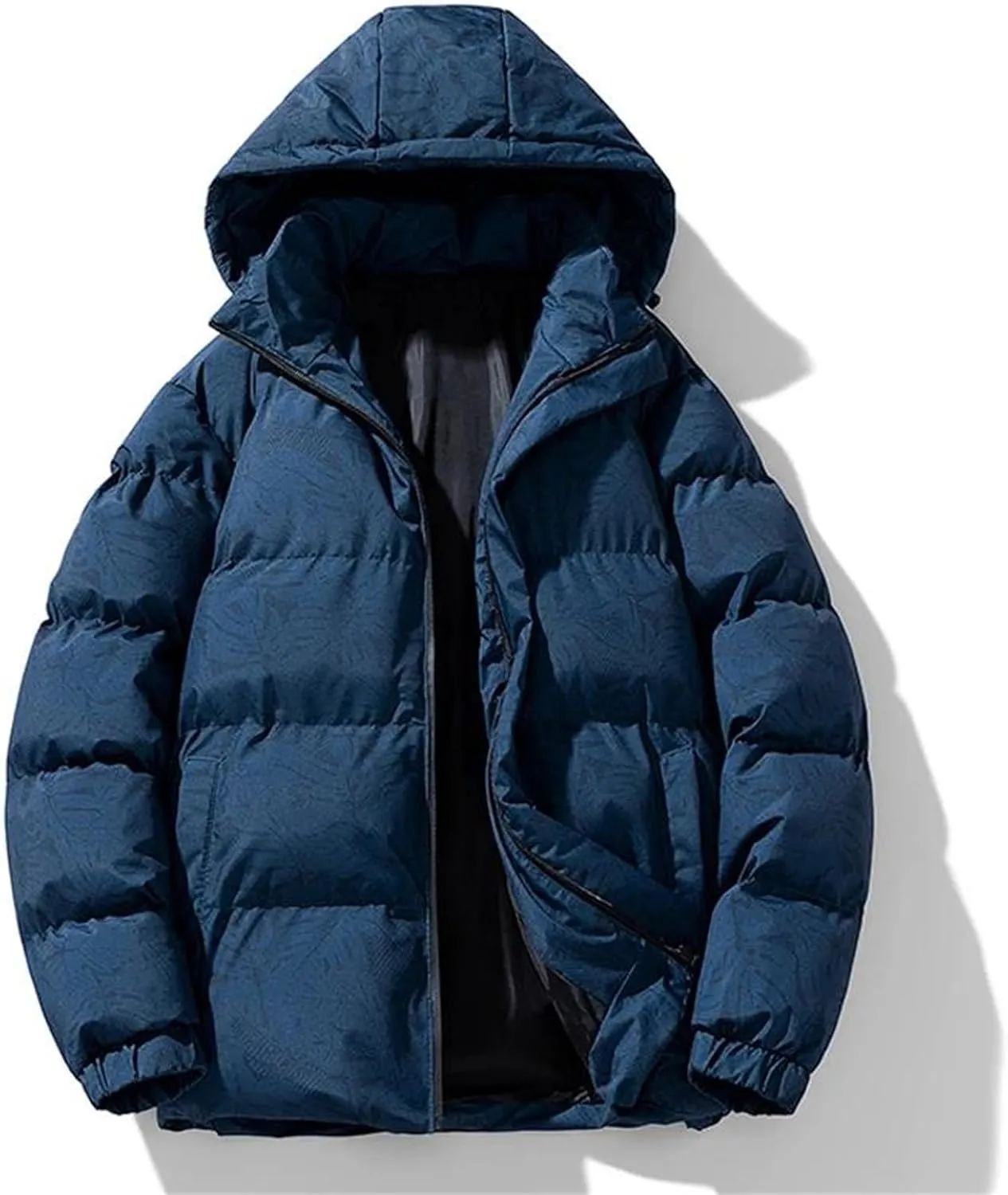 Men Parkas Hooded Coat Outwear Puffer Jacket Winter Cotton-Padded Men's Clothing Top