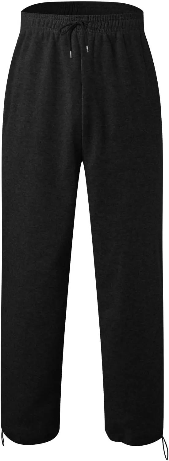 Men's Casual Cargo Relaxed Pants, Sports Fitness Pants, Elastic Drawstring Waist Lightweight Chino Pants for Man