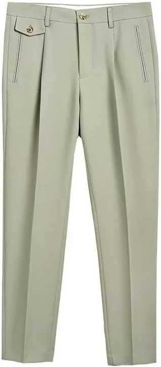 Mens Dress Pants Slim Fit Casual Business Office Work Lounge Pant Big and Tall Lightweight Comfy Trousers with Pocket