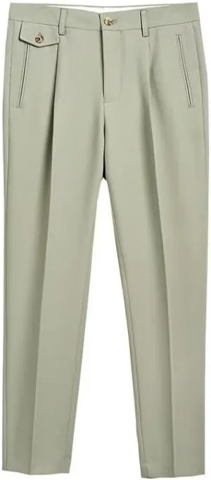 Mens Dress Pants Slim Fit Casual Business Office Work Lounge Pant Big and Tall Lightweight Comfy Trousers with Pocket