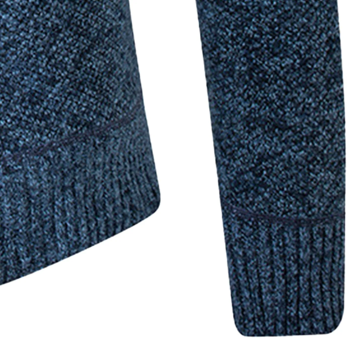 Men's Knitted Jacket Man Slim Fit Full Zip Sweater Male Soft Flannel Lining Thicken Warm Cardigan