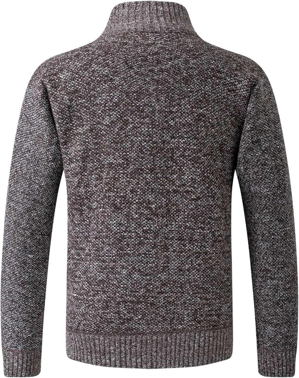 Men's Knitted Jacket Man Slim Fit Full Zip Sweater Male Soft Flannel Lining Thicken Warm Cardigan