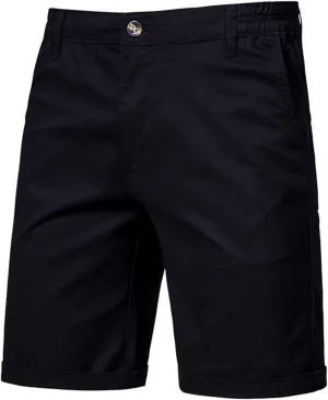 Men's Slim-Fit 5" Shorts Lightweight Outdoor Cargo Short Classic Stretch Chino Shorts Athletic Hiking Tactical Pants