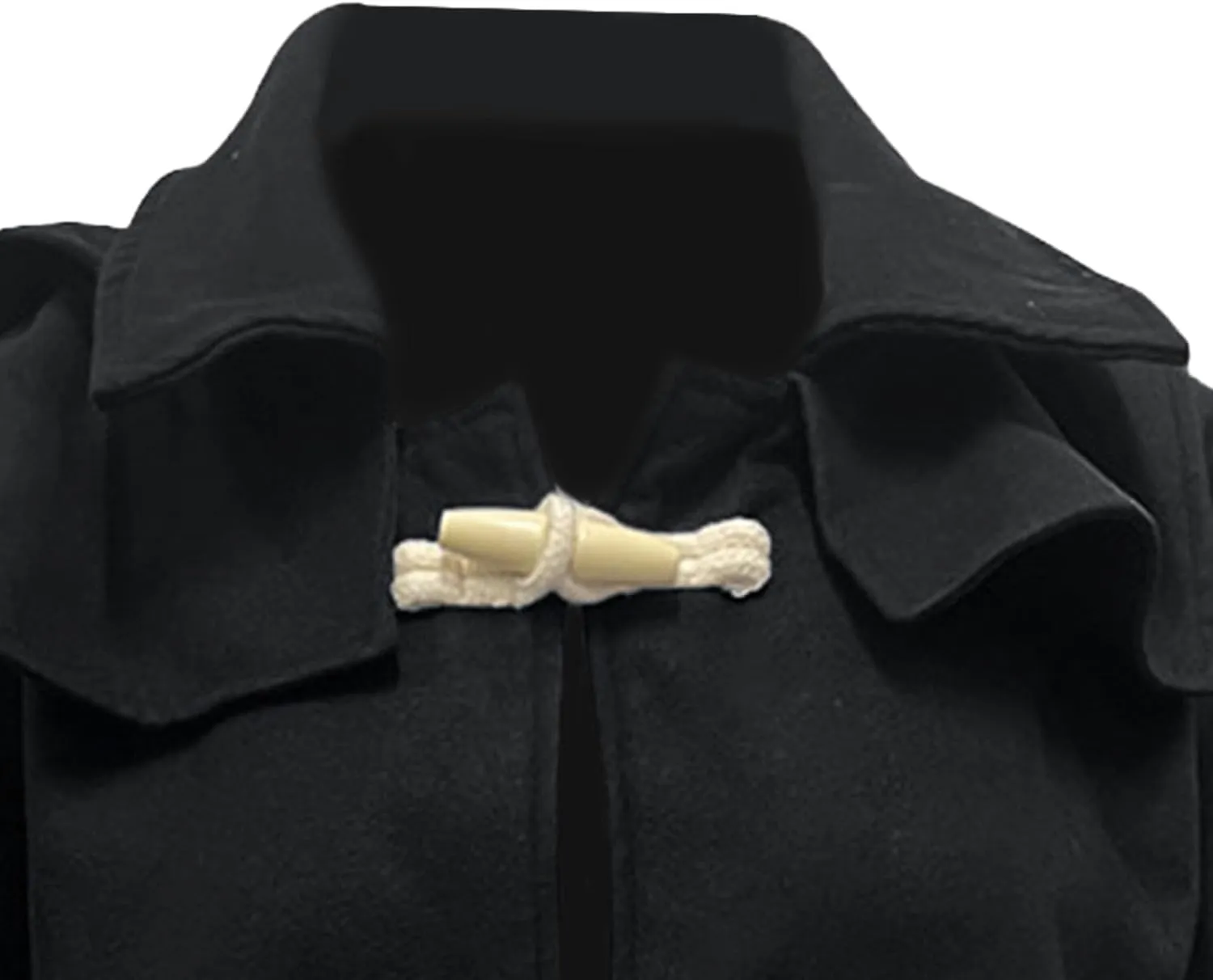 Mens Trench Coat with Hood Single Breasted Casual Business Cardigan Coats Walking Toggle Duffle Hoodie