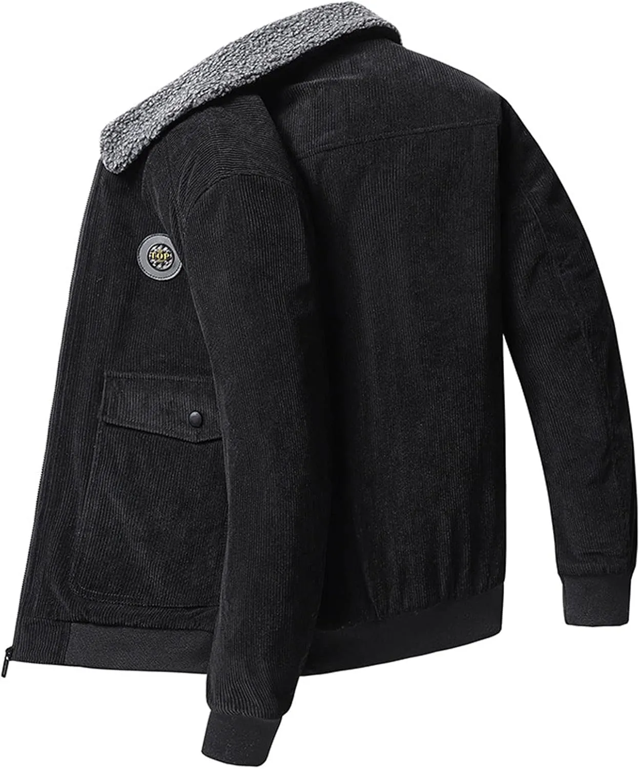 Men's Winter Casual Jacket Men's Winter Cashmere Coat Men's Cashmere Thickened Jacket Cotton Padded Jacket