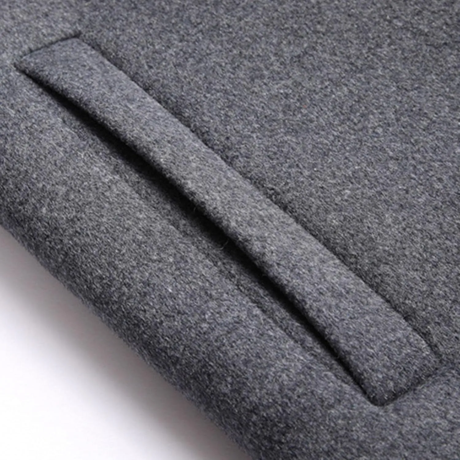 Men's Wool Hooded Overcoat Casual Single Breasted Business Male Coat Classic Long Sleeve Trench Overcoats