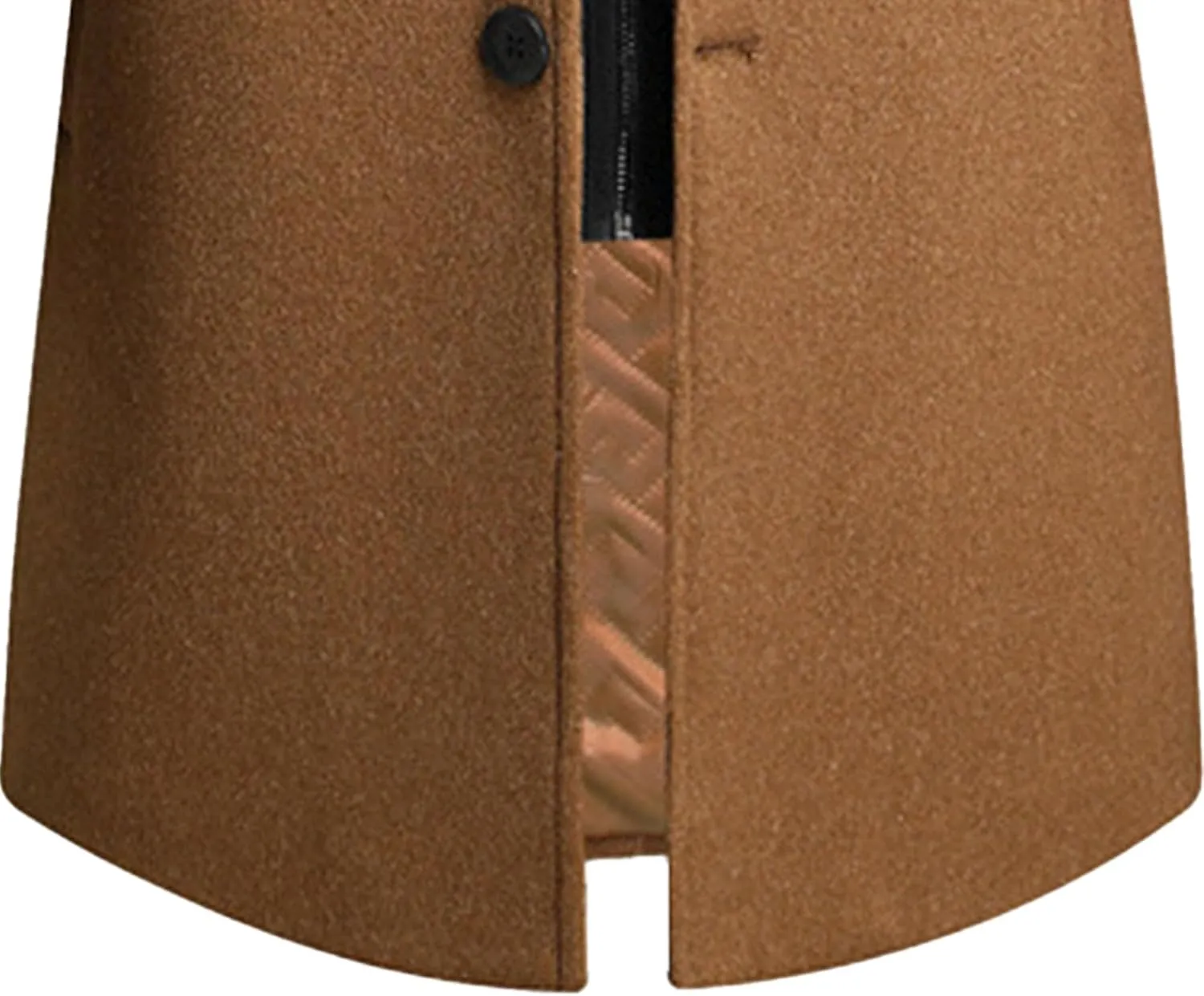 Men's Wool Hooded Overcoat Casual Single Breasted Business Male Coat Classic Long Sleeve Trench Overcoats