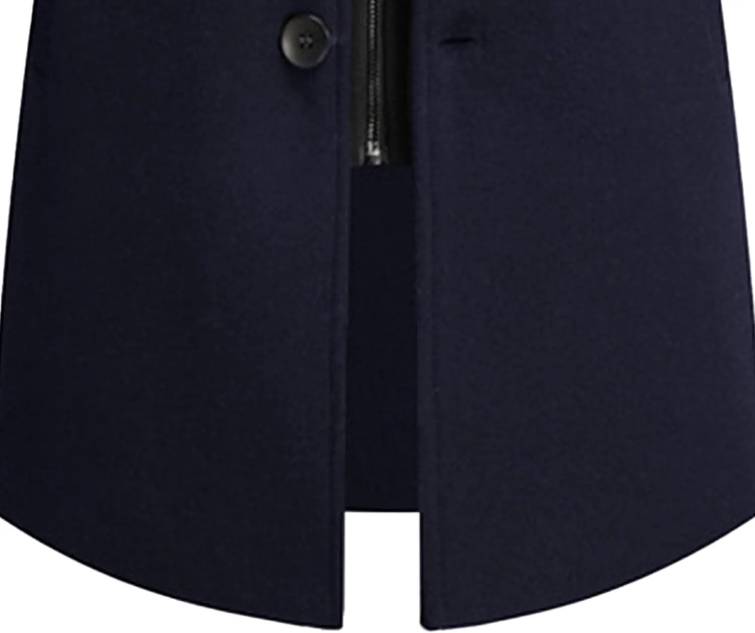 Men's Wool Hooded Overcoat Casual Single Breasted Business Male Coat Classic Long Sleeve Trench Overcoats