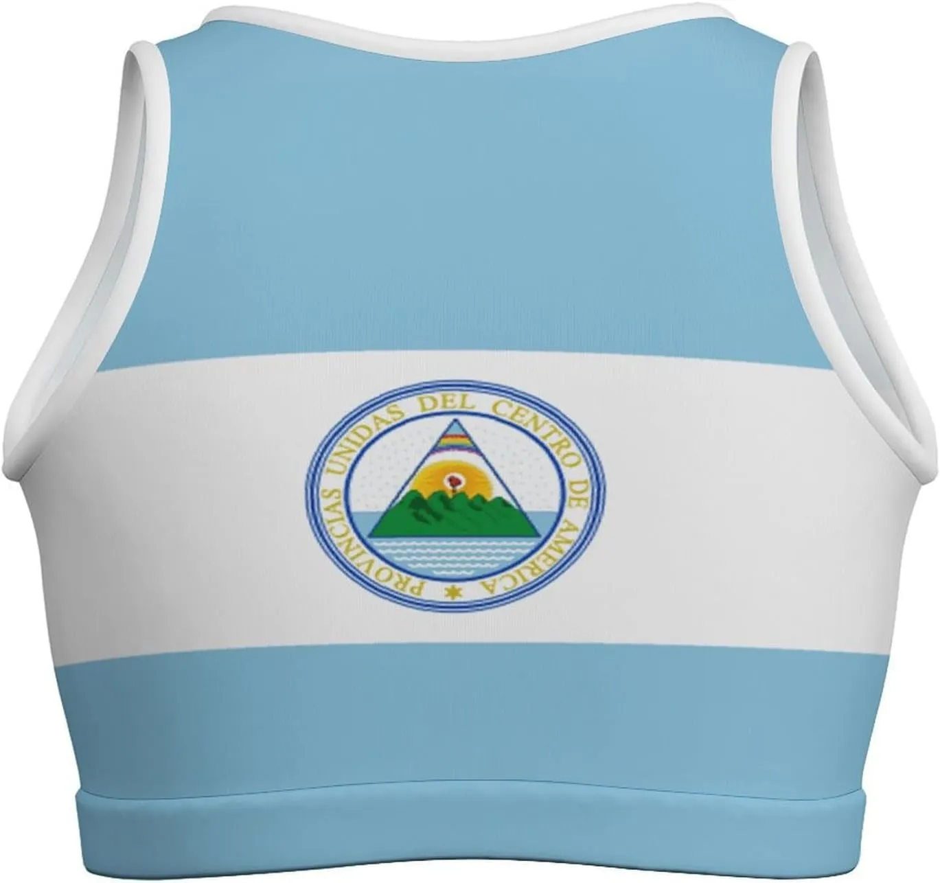 Mexican Flag Basic Crop Tank Tops Sleeveless Soft Crop Top for Women