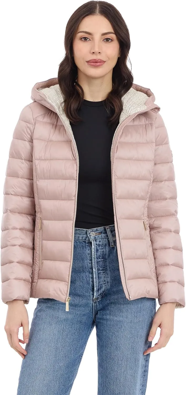 Michael Kors Women's Hooded Packable Puffer Jacket