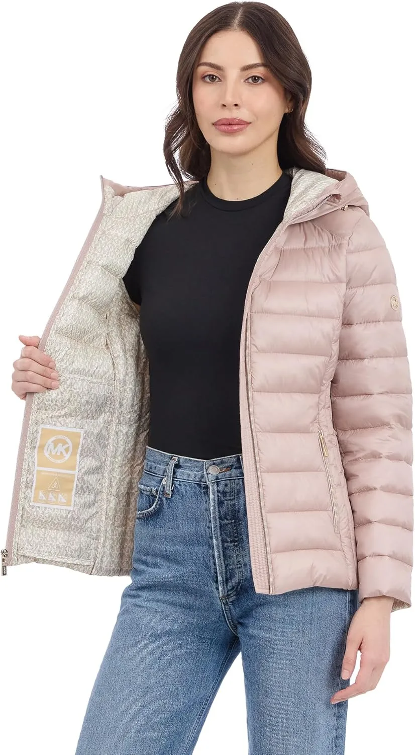 Michael Kors Women's Hooded Packable Puffer Jacket