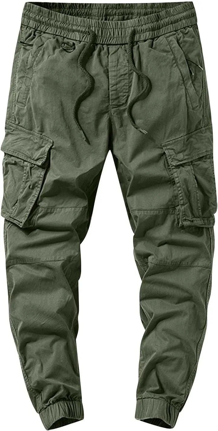 MIDOO Golf Pants Men Tapered Leg Waterproof Baggy Sweat Pants Lightweight Hiking Work Pants Relaxed Fit Straight Leg Tousers