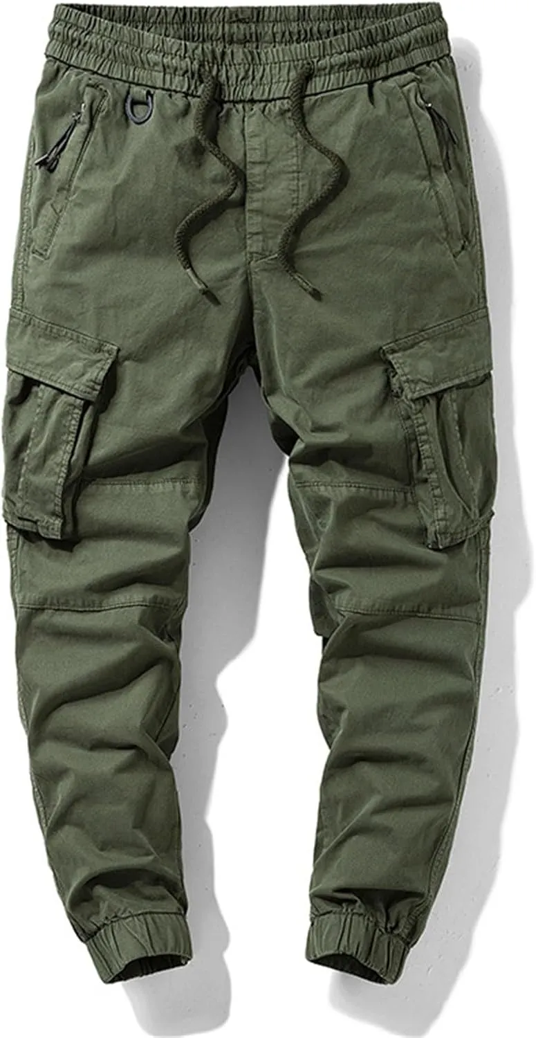 MIDOO Golf Pants Men Tapered Leg Waterproof Baggy Sweat Pants Lightweight Hiking Work Pants Relaxed Fit Straight Leg Tousers