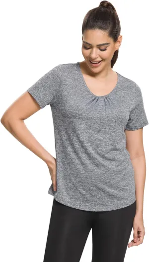 MISS FORTUNE Active Wear Yoga Top Cool Dry Workout Shirt Exercise Clothes