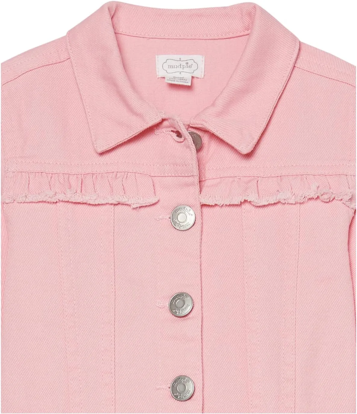 Mud Pie Girl Pink Denim Jacket