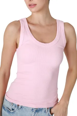 NIKIBIKI Women Seamless Reversible Ribbed Tank Top, Made in U.S.A, One Size