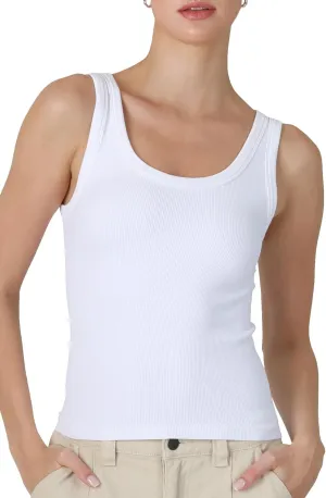 NIKIBIKI Women Seamless Reversible Ribbed Tank Top, Made in U.S.A, One Size