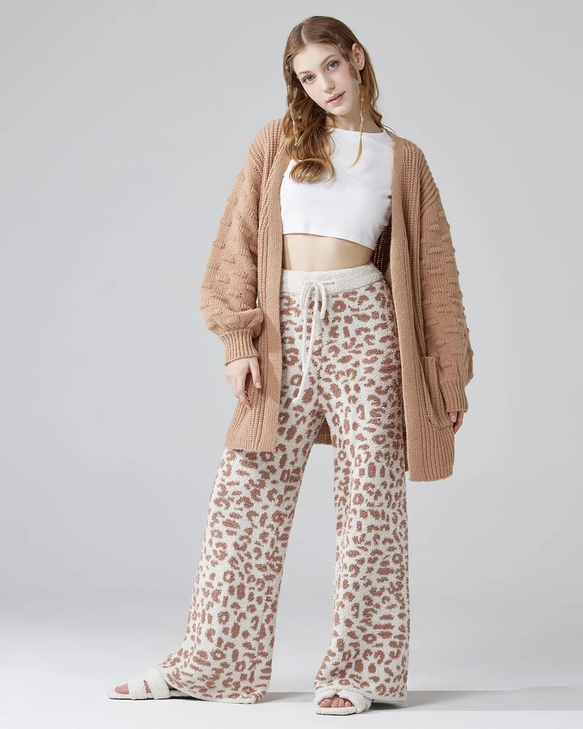 noflik Women's Oversized Sweater Cardigan with Pockets