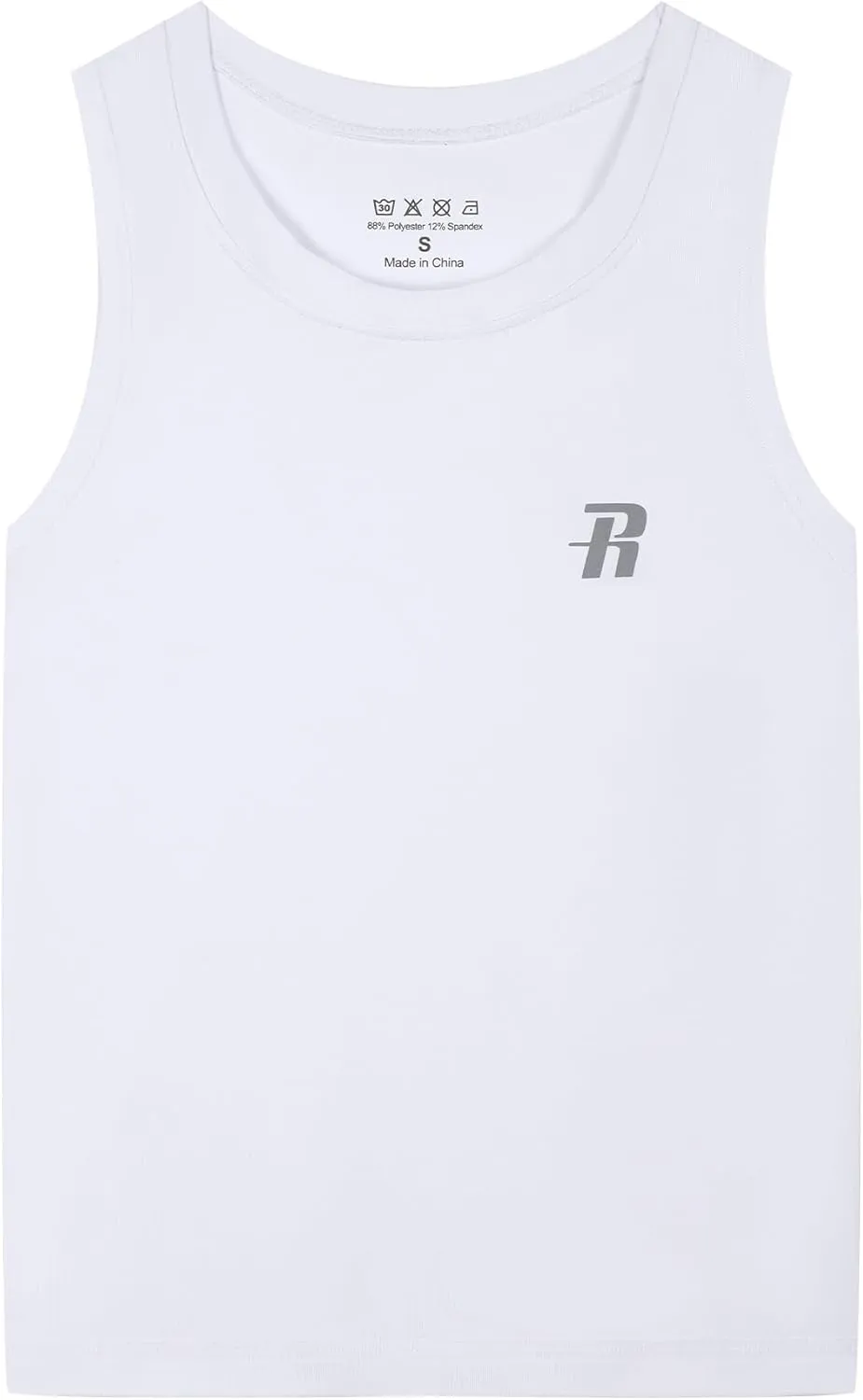 Runhit Boys Compression Tank Top Youth Athletic Quick Dry Base Layer Shirt