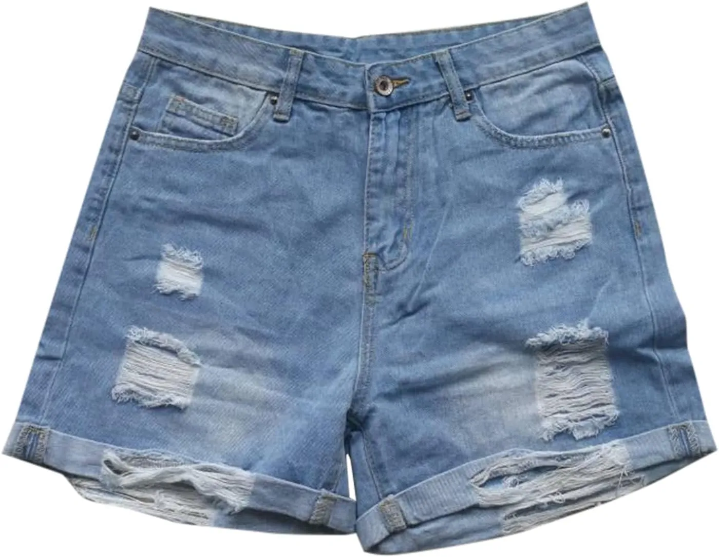 Shorts for Women Denim High Waisted Summer Wide Straight Leg Denim Short Pants Relaxed Fit Shorts with Pockets