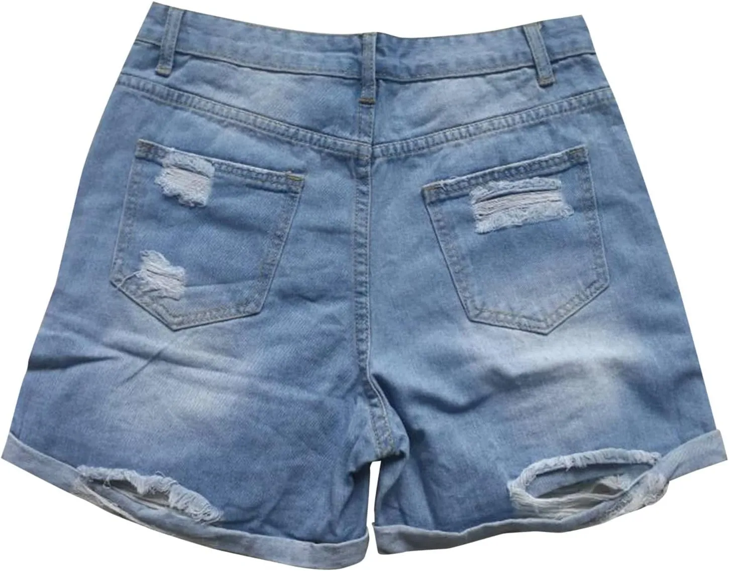Shorts for Women Denim High Waisted Summer Wide Straight Leg Denim Short Pants Relaxed Fit Shorts with Pockets