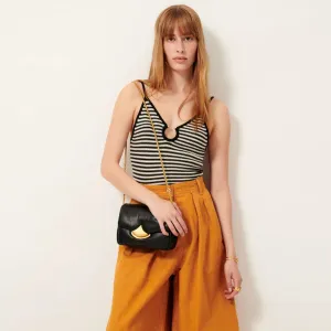 Solania Thin Straps Tank Top (Whiblack)