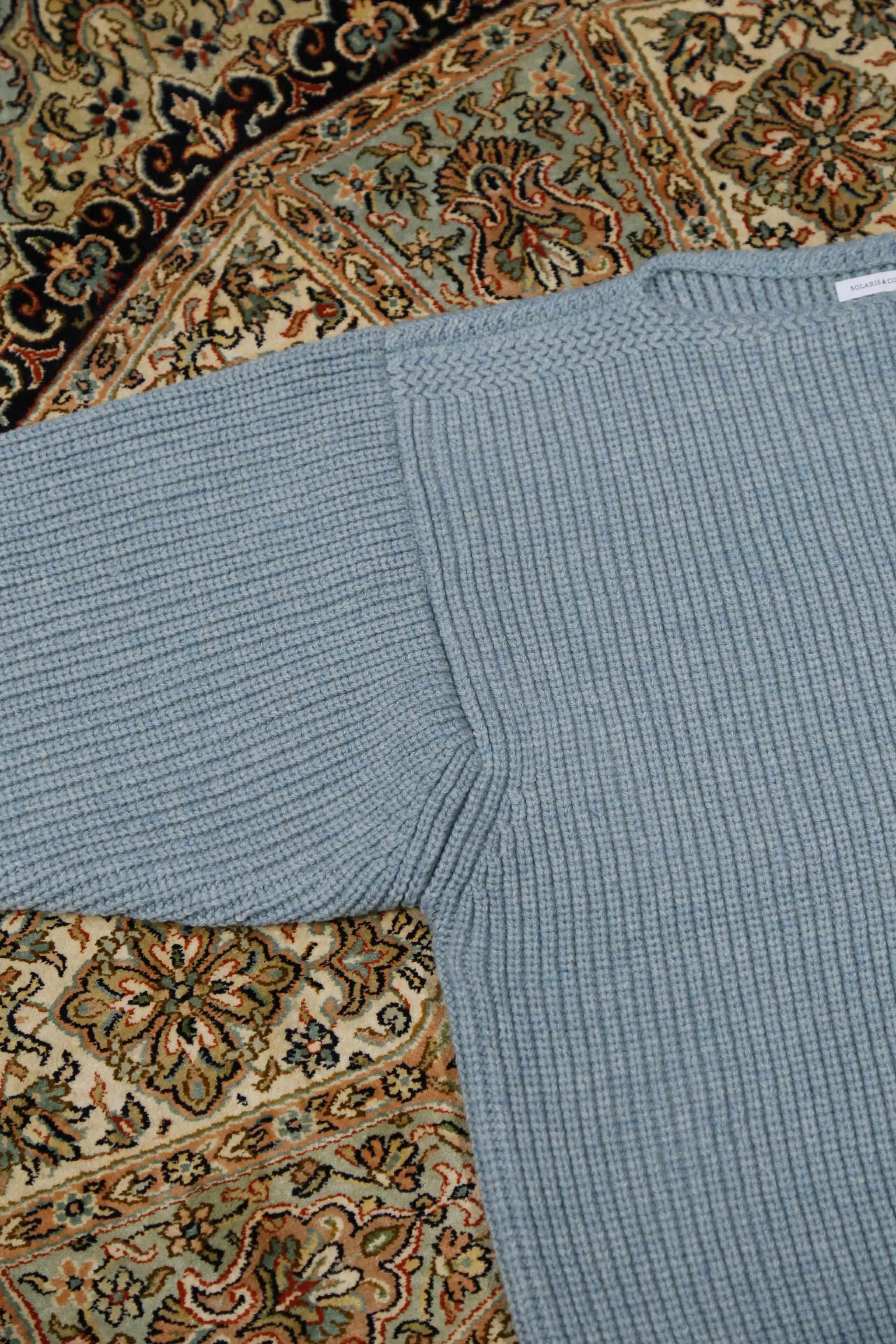 SOLARIS&Co. CHUNKY BOAT NECK KNIT - CHEROKEE (TURQUOISE)