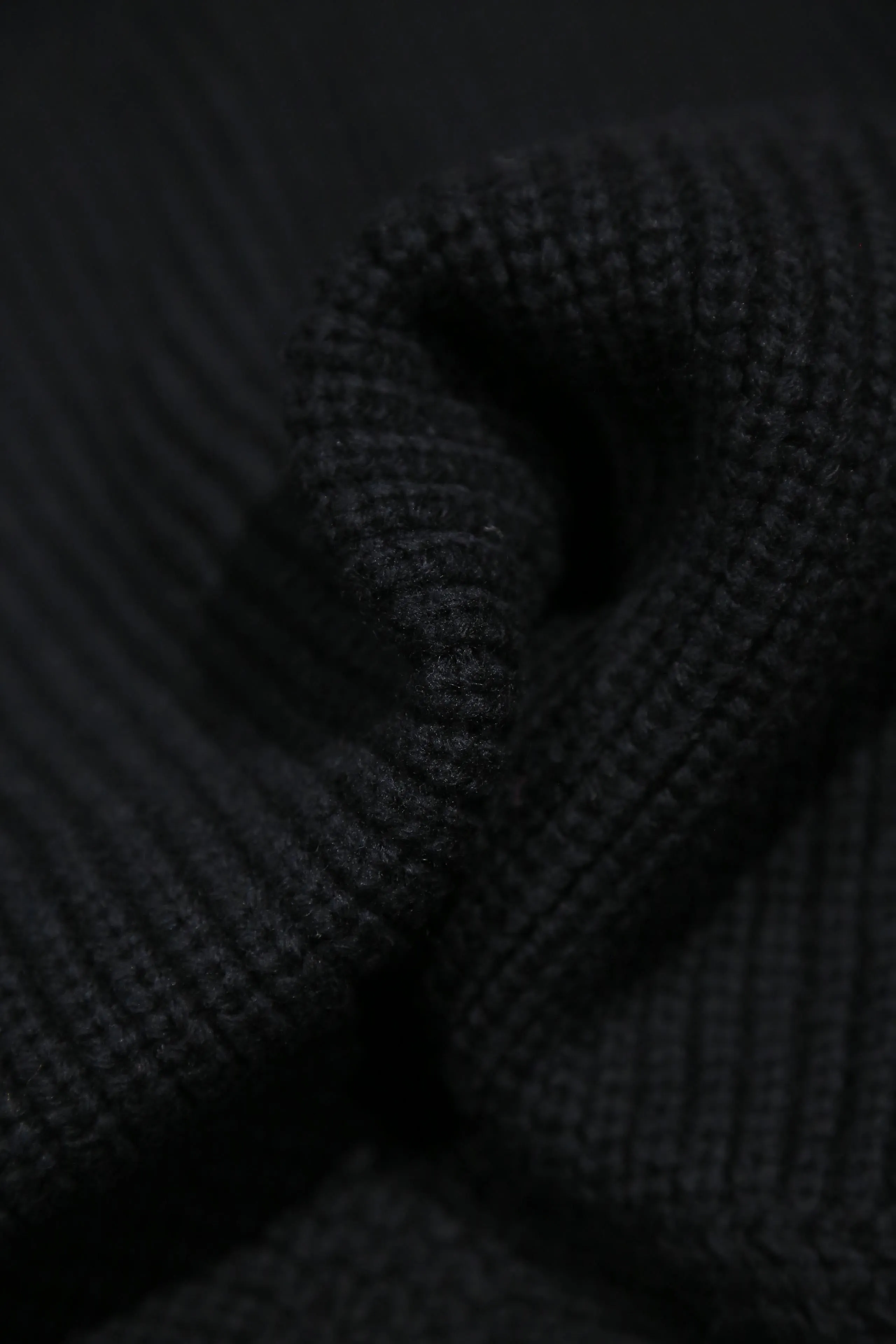 SOLARIS&Co. CHUNKY BOAT NECK KNIT - CHEROKEE(BLACK)