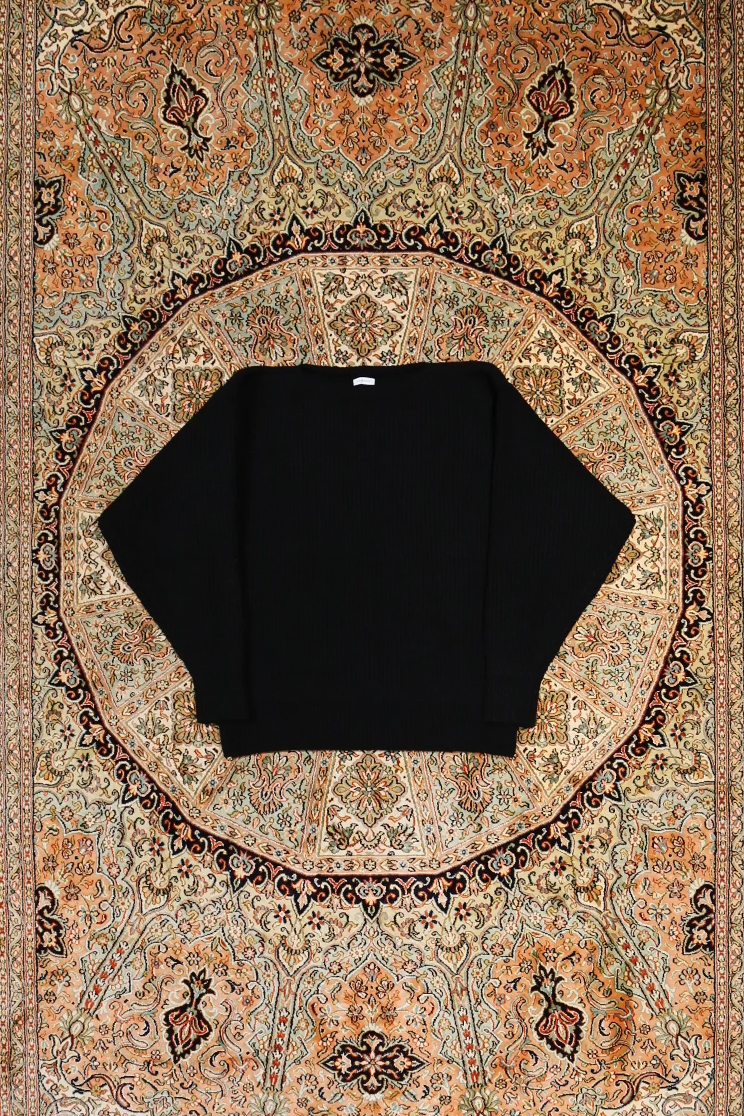 SOLARIS&Co. CHUNKY BOAT NECK KNIT - CHEROKEE(BLACK)