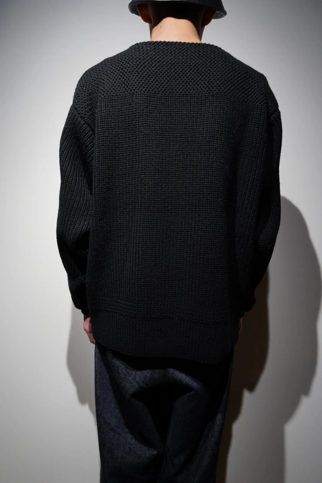 SOLARIS&Co. CHUNKY BOAT NECK KNIT - CHEROKEE(BLACK)