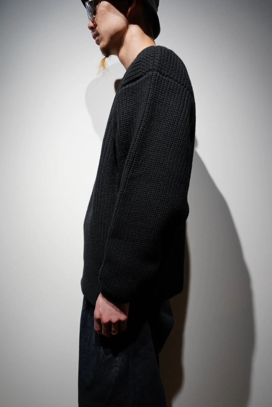 SOLARIS&Co. CHUNKY BOAT NECK KNIT - CHEROKEE(BLACK)