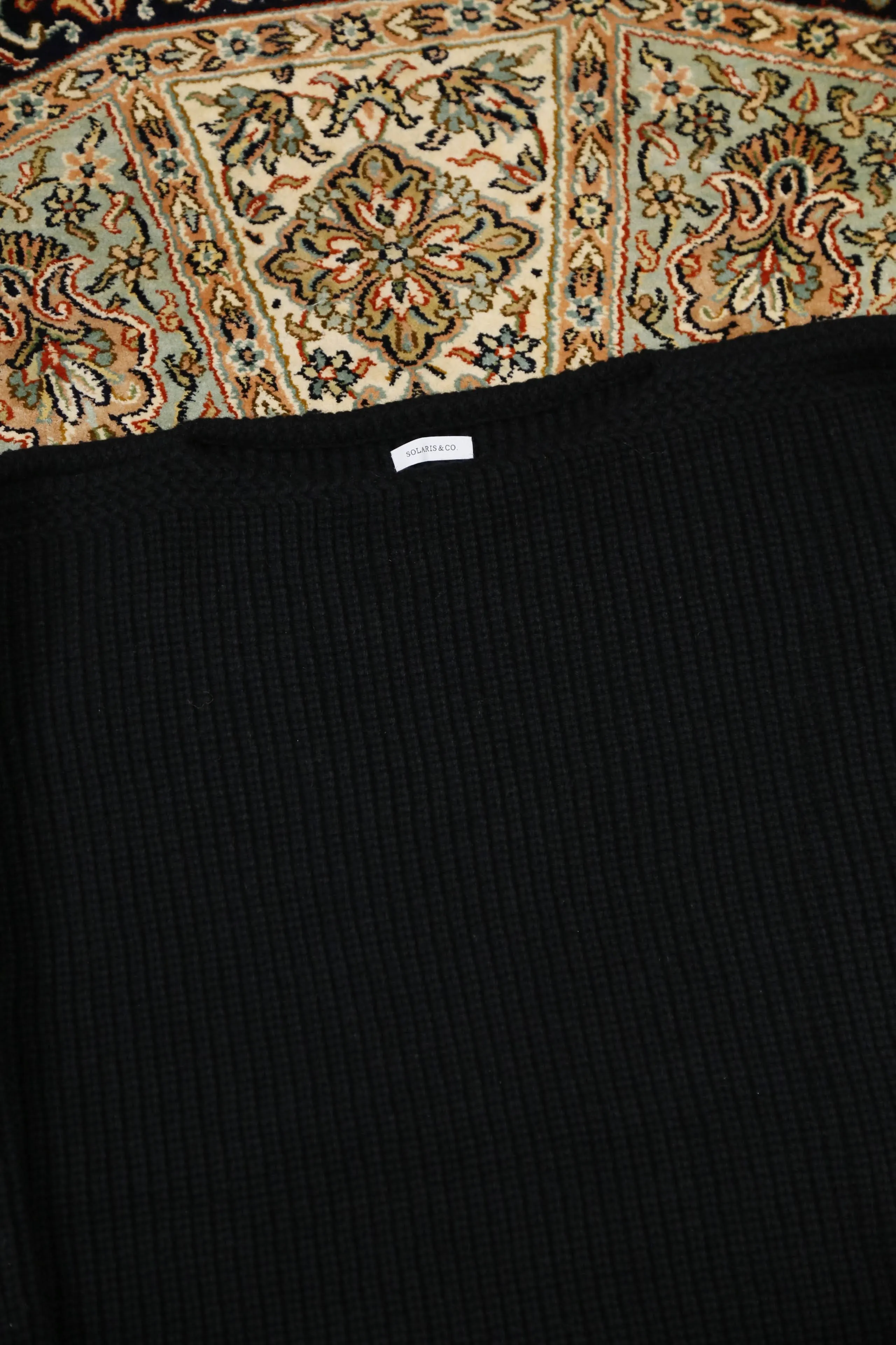 SOLARIS&Co. CHUNKY BOAT NECK KNIT - CHEROKEE(BLACK)