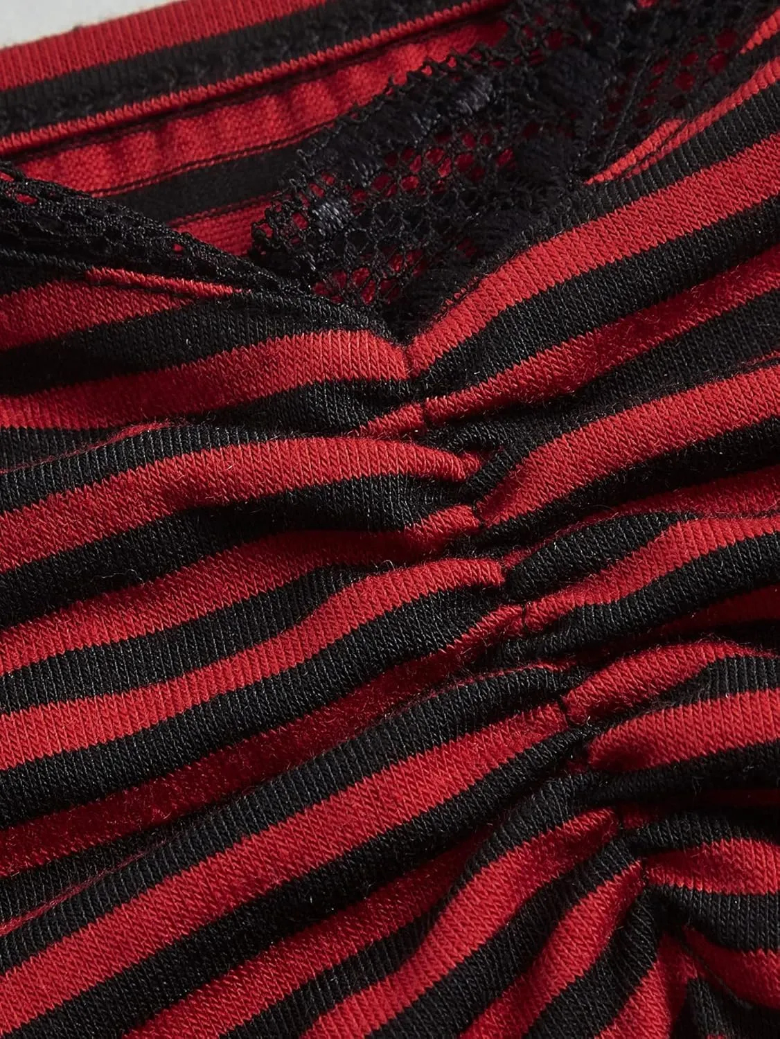 SOLY HUX Women's Striped Lace Trim Cami Top Spaghetti Strap Summer Y2K Camisole