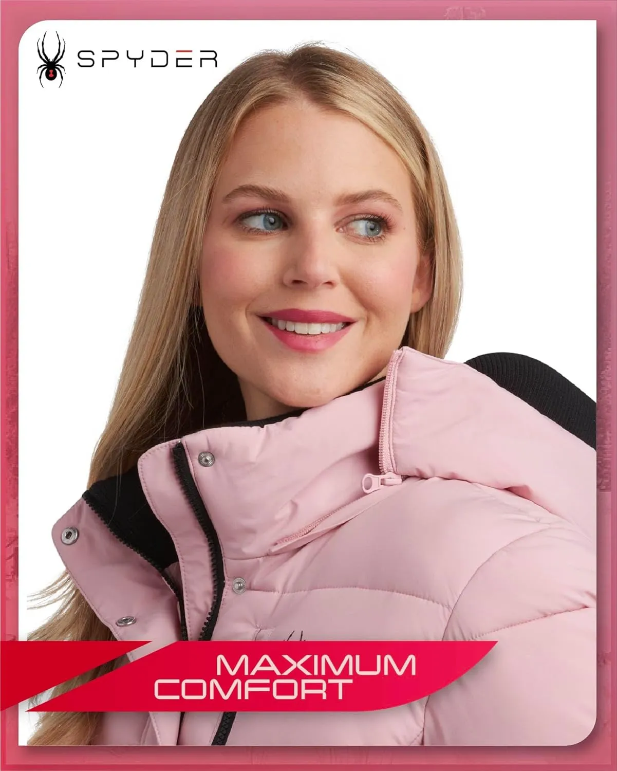 Spyder Women's Long Puffer Jacket - Insulated Full Length Windbreaker Long Down Coat Parka Jacket for Ladies (Sizes: S-XL)