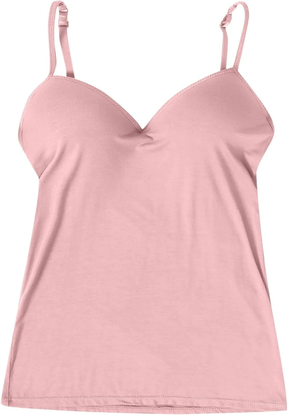 Tank Top with Built in Bra for Women Sleeveless Strappy Summer Cropped Camisole Yoga Tops Workout Sports Padded Cami Clothes