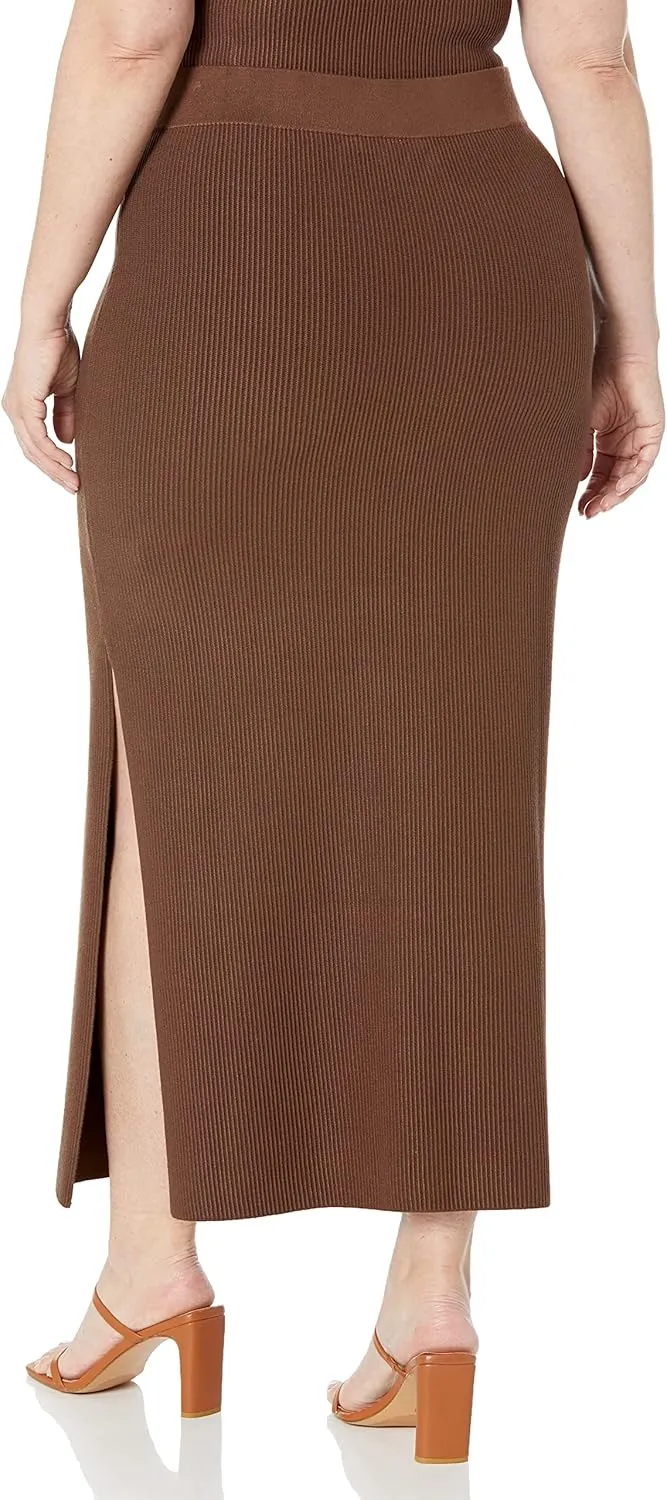 The Drop Women's Tyler Ribbed Sweater Skirt