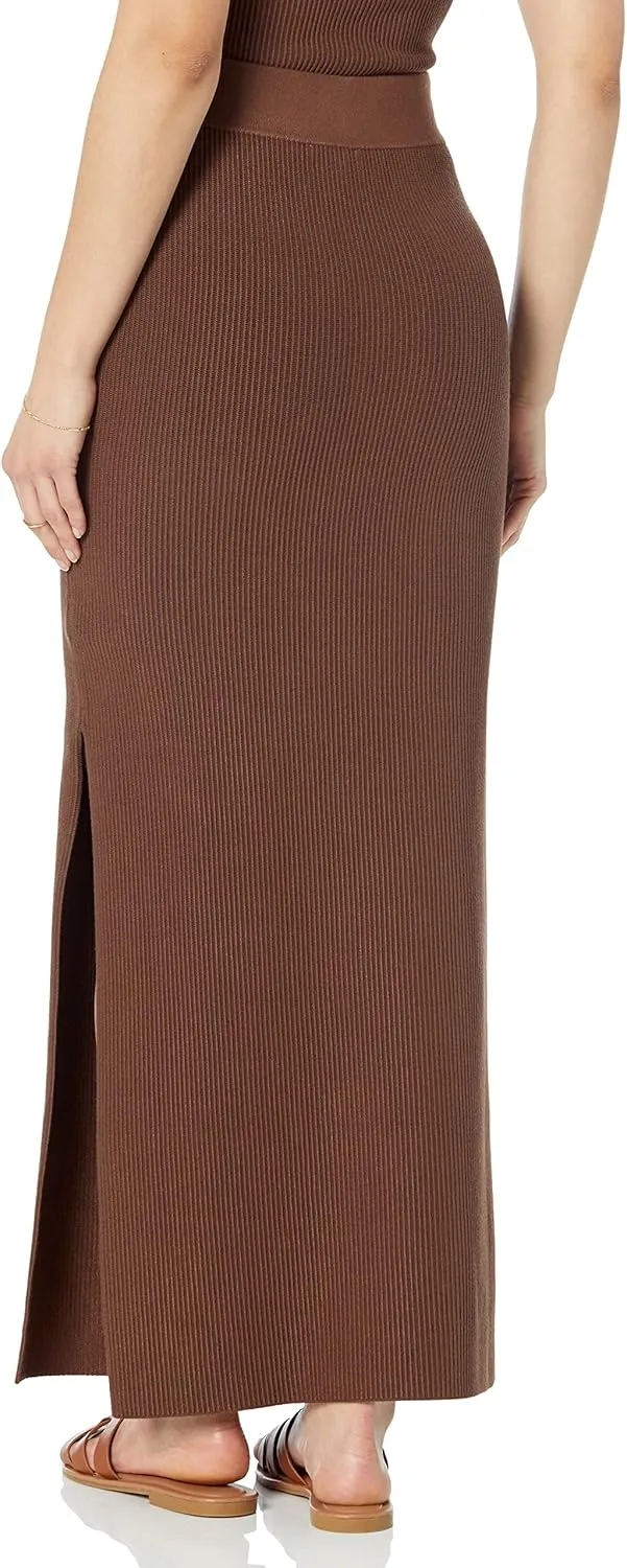 The Drop Women's Tyler Ribbed Sweater Skirt